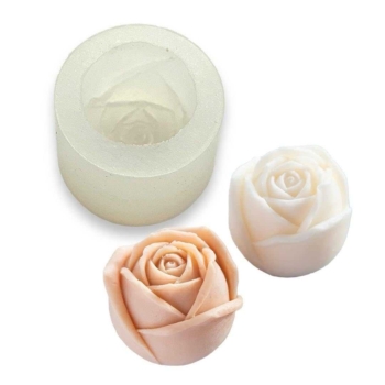 Rose Bud Flower Silicone Mold 3D Size 4.5 x 4.5 x 5 Centimeter