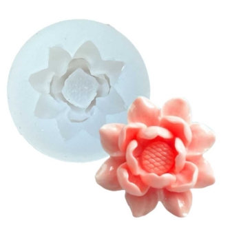 Tealight Lotus Flower Silicone Mold 3D 12gm Size 3 x 3 x 1.5 Centimeter